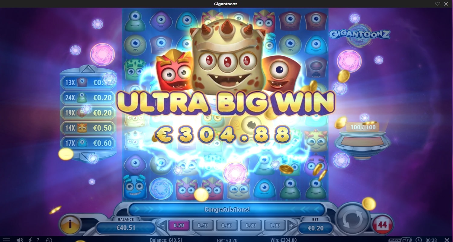 Gigantoonz Casino win picture by fujilwyn 304.88€ 1524.4x 28.6.2023