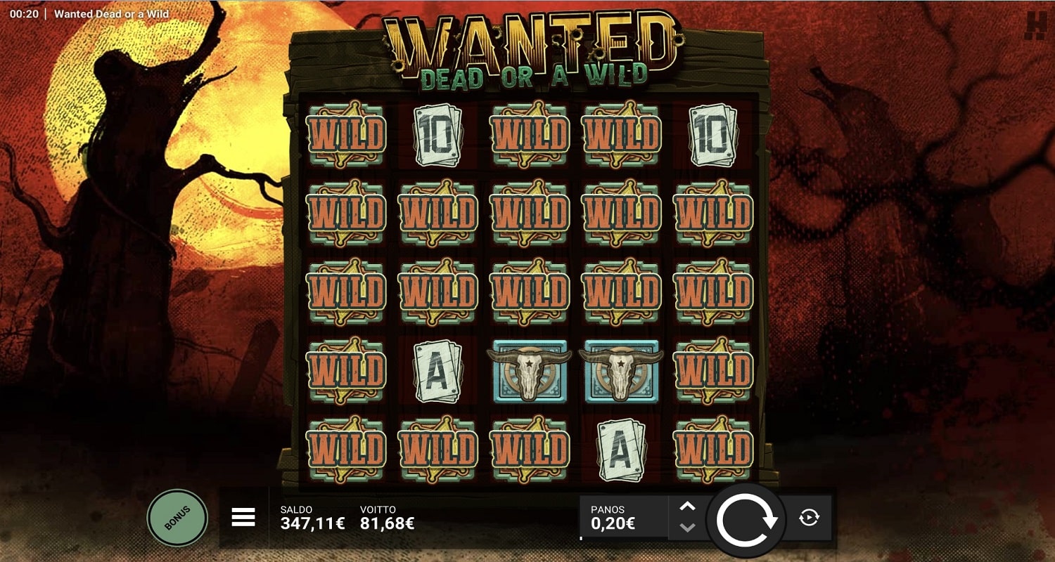 Wanted Dead Or a Wild Casino win picture by nituzki 81.68€ 408.4x 30.6.2023
