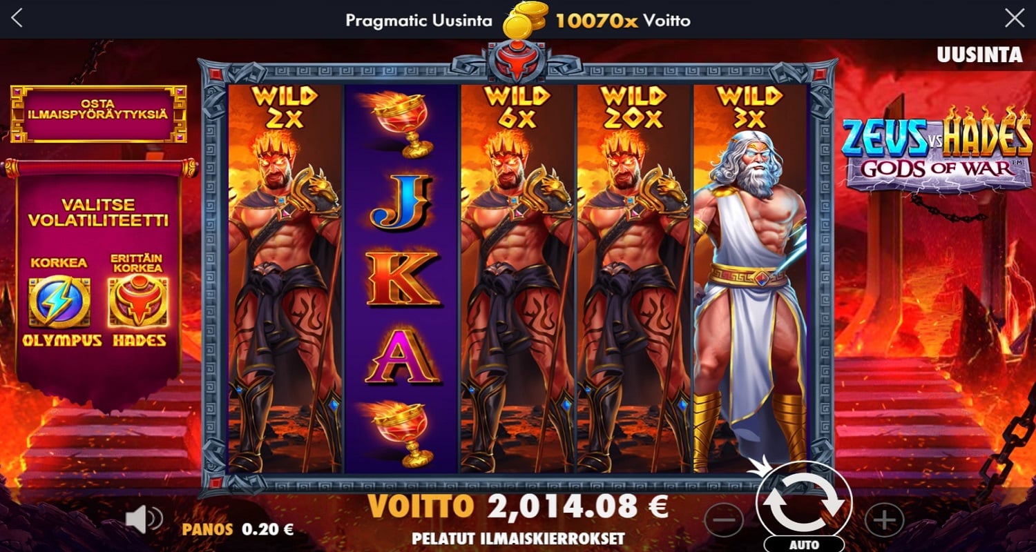 Zeus Vs Hades Casino win picture by jiirok 2014.08€ 10070.4x 26.6.2023