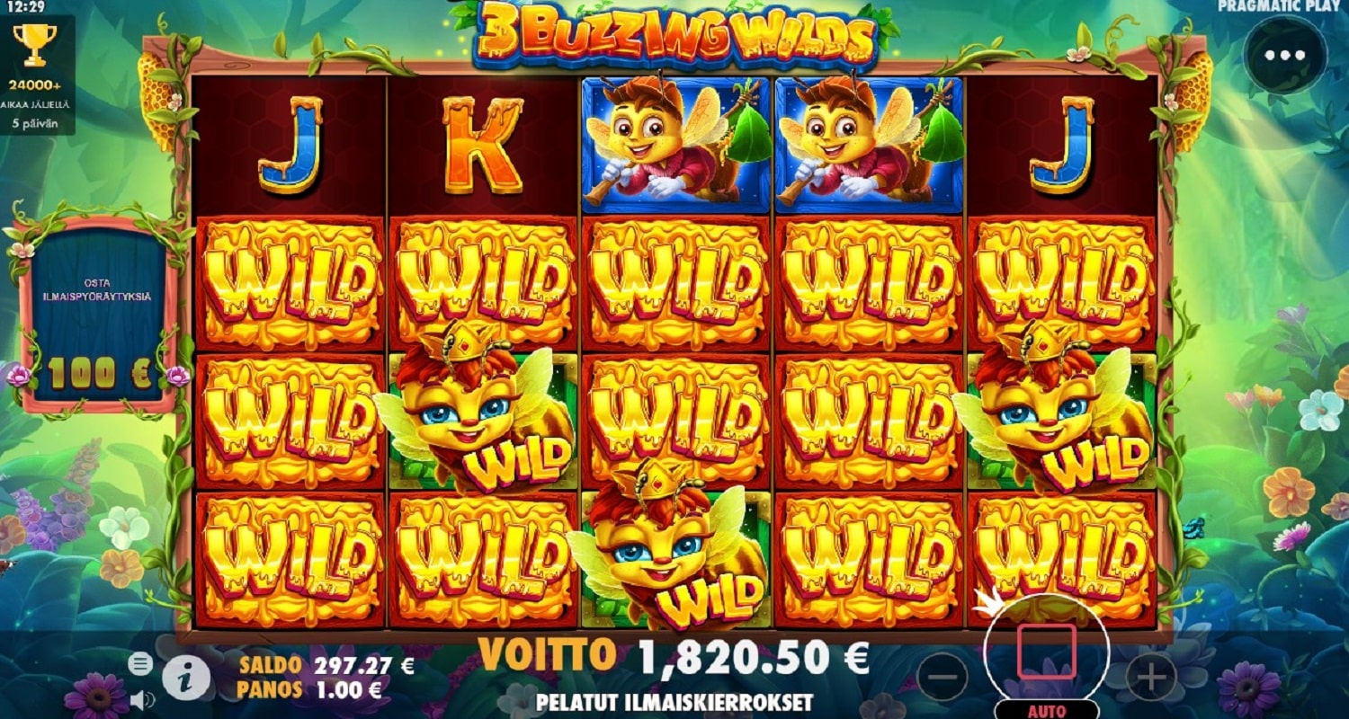 3 Buzzing Wilds Casino win picture by Moukkis 1820.5€ 1820.5x 11.8.2023