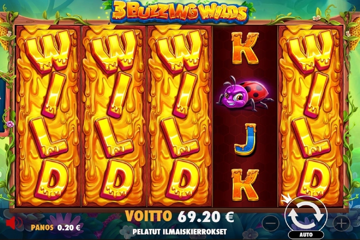 3 Buzzing Wilds Casino win picture by helinaraider 69.2€ 346x 15.7.2023