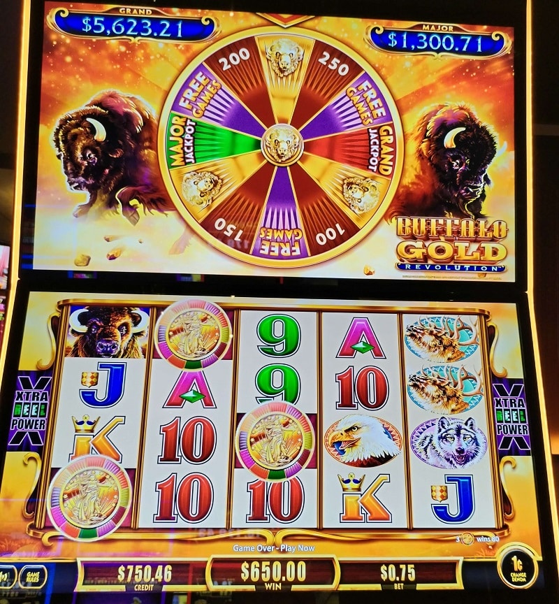 Buffalo Gold Revolution Casino win picture by Mörrimöykky 650$ 866.7x 7.7.2023 Live Casino