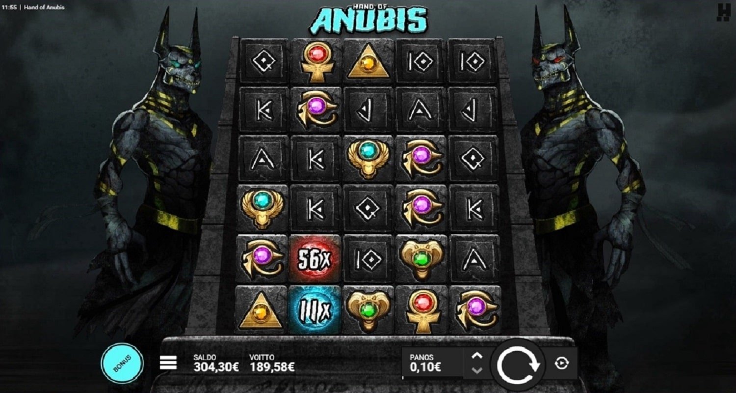 Hand of Anubis Casino win picture by helinaraider 189.58€ 1895.8x 3.8.2023