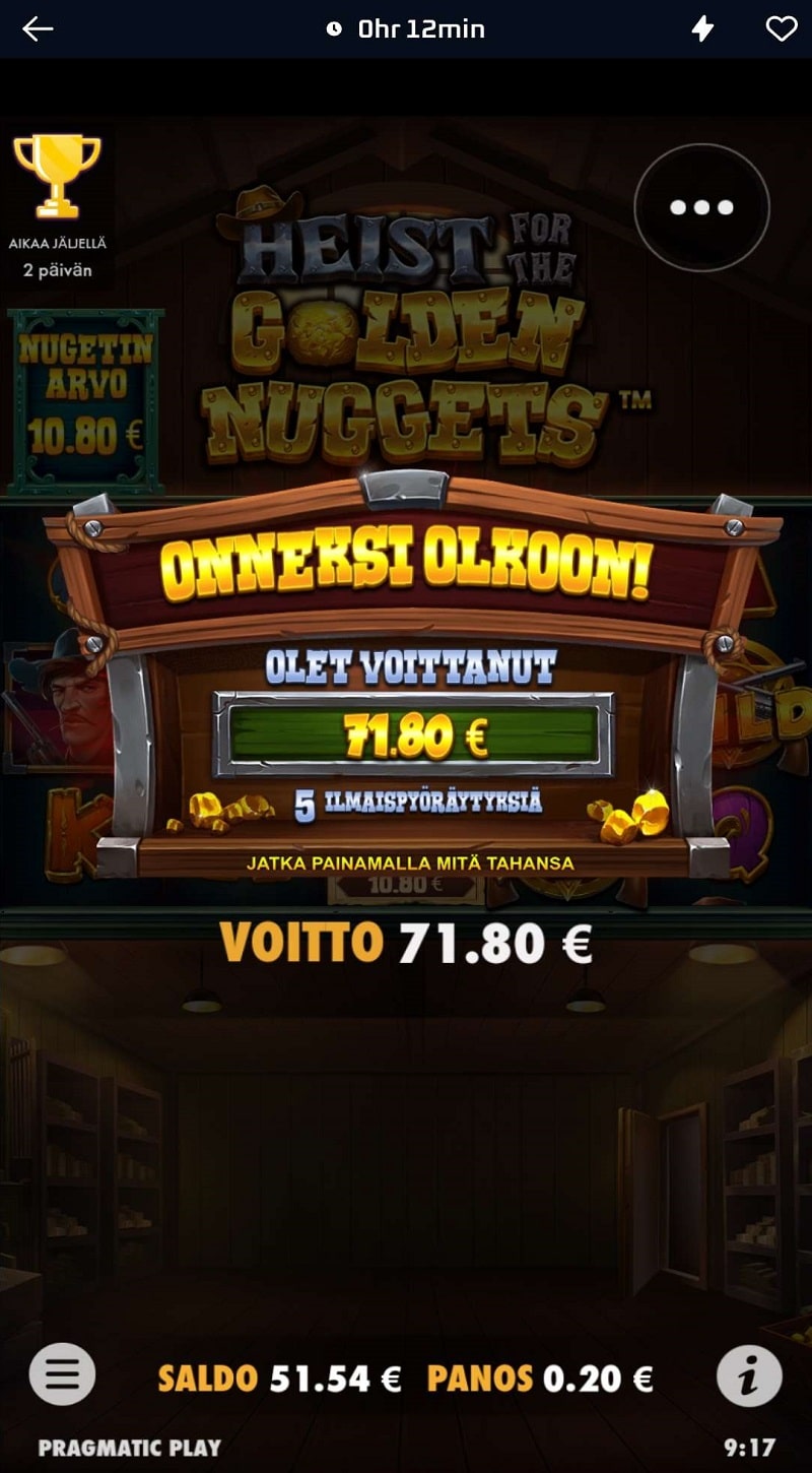 Heist for the Golden Nuggets Casino win picture by tipitii77 71.8€ 359x 16.7.2023