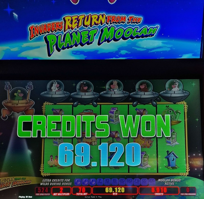 Invaders From the Planet Moolah Casino win picture by Dj Niemi 691.2€ 987.4x 7.7.2023 Live Casino