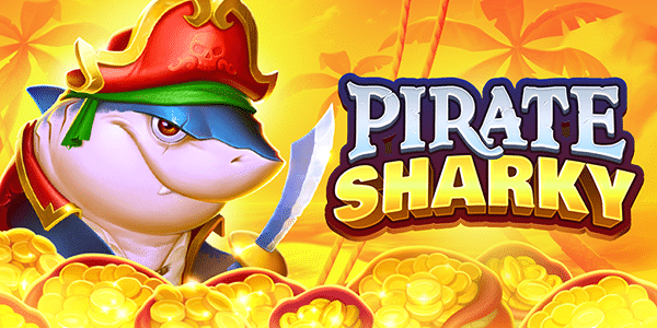 Pirate Sharky slot logo