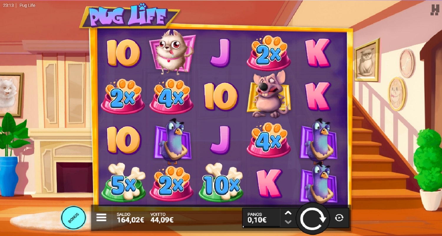 Pug Life Casino win picture by TIR 44.09€ 440.9x 8.8.2023