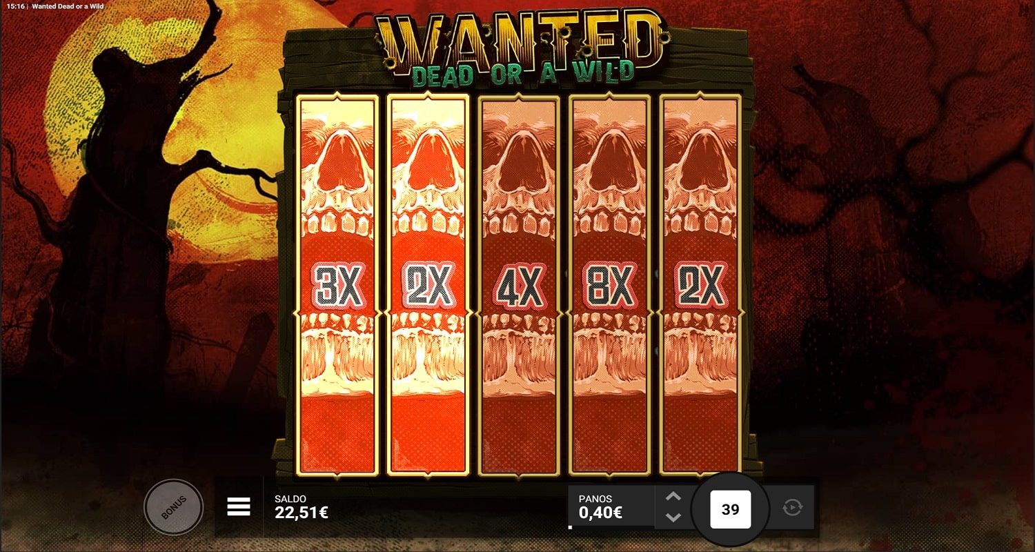 Wanted Dead Or a Wild Casino win picture by Naattor 2280€ 5700x 9.8.2023