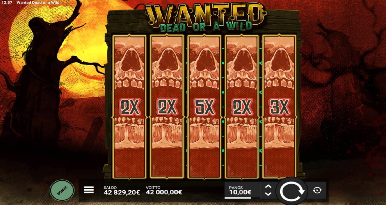 Wanted Dead Or a Wild Casino win picture by RivoMC 42000€ 4200x 15.7.2023