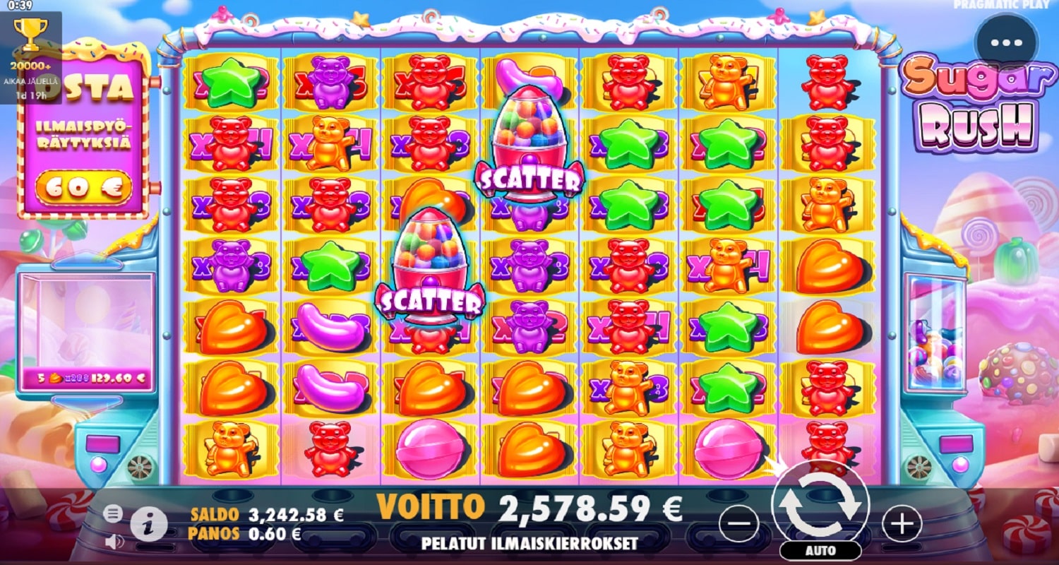 Sugar Rush Casino win picture by potteri 2578.59€ 4297.65x 12.9.2023
