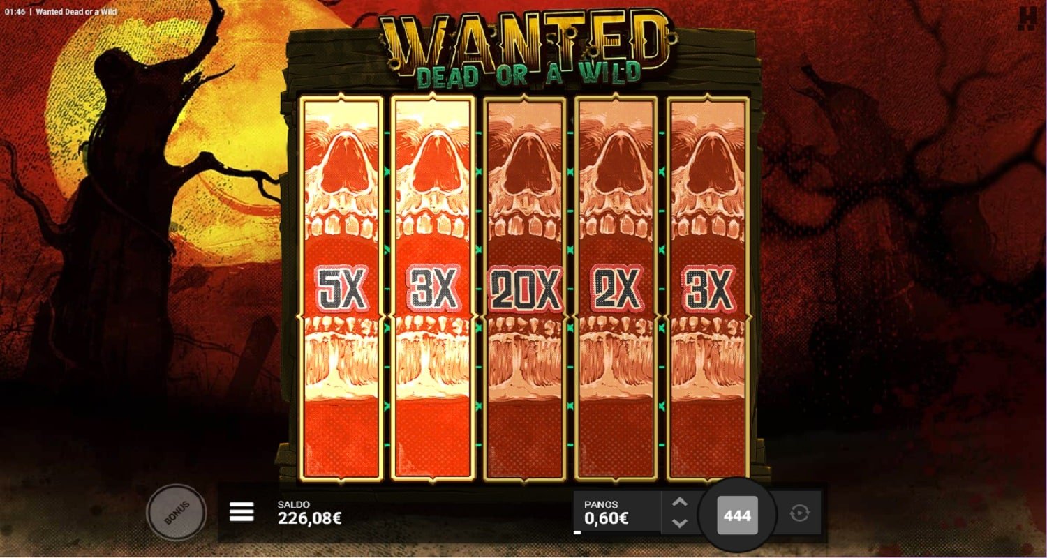Wanted Dead Or a Wild Casino win picture by Kari Grandi 5940€ 9900x 7.9.2023
