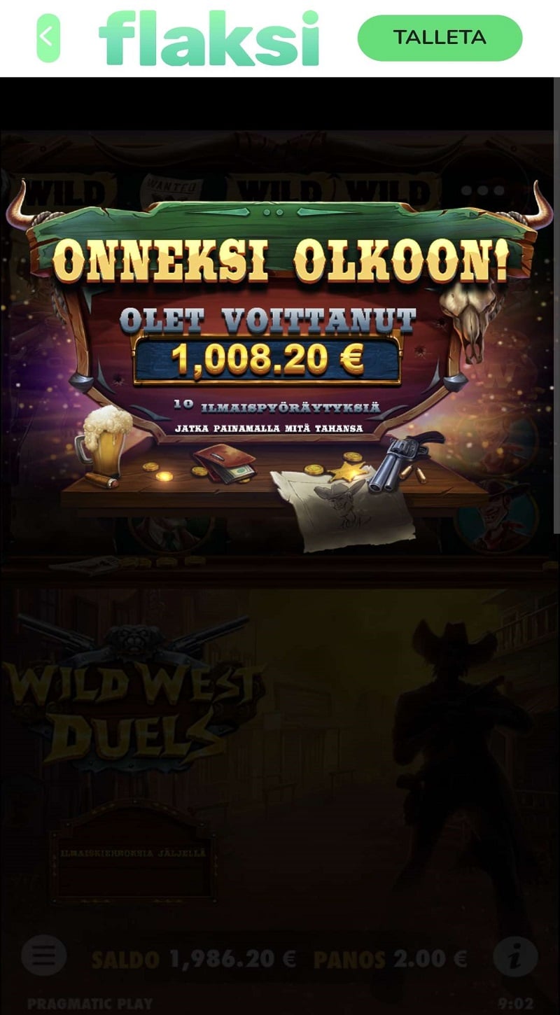 Wild West Duels Casino win picture by hakki87 1008.2€ 504.1x 29.8.2023 Flaksi