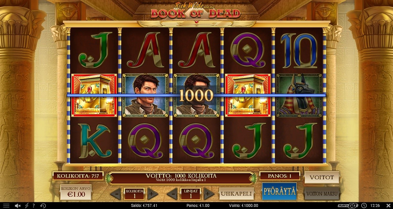 Book of Dead Casino win picture by stenbergmiika 1000€ 1000x 29.9.2023