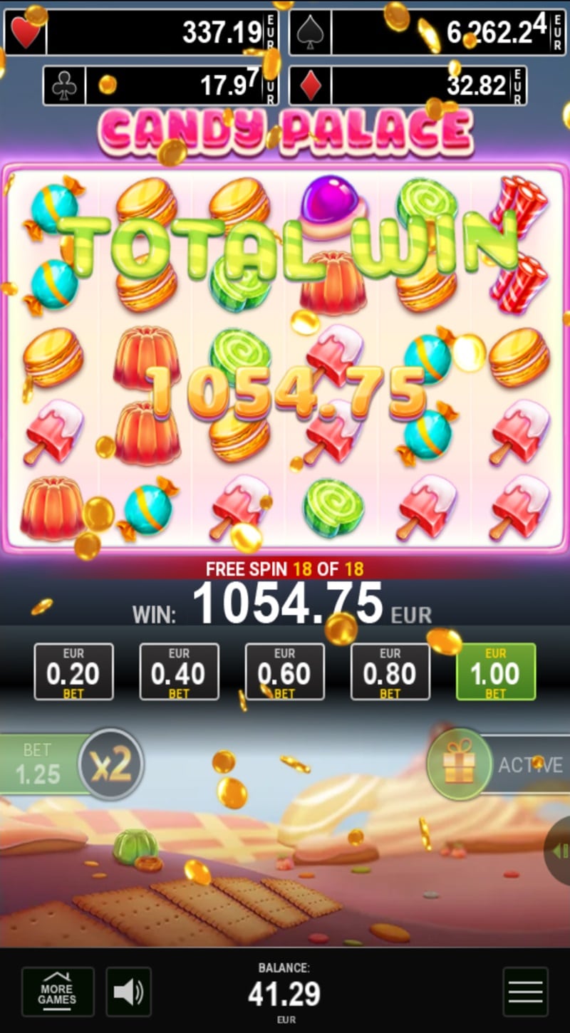Candy Palace Casino win picture by Nikothehitsari 1054.75€ 1054.75x 20.10.2023