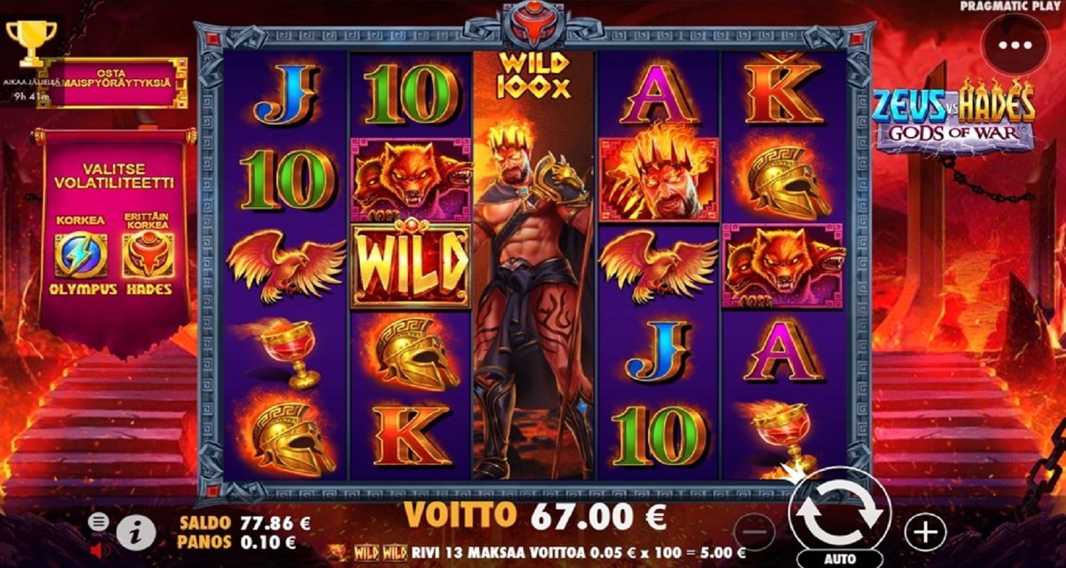 Zeus Vs Hades Gods of War Casino win picture by Dj Niemi 67€ 670x 15.10.2023 Lataamo