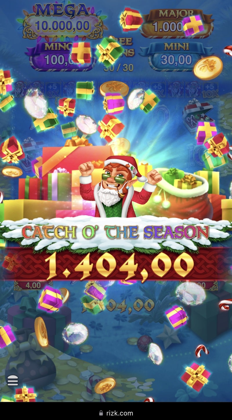 Fishin Christmas Pots of Gold Casino win picture by Isac 1404.€ 351x 9.11.2023 Rizk