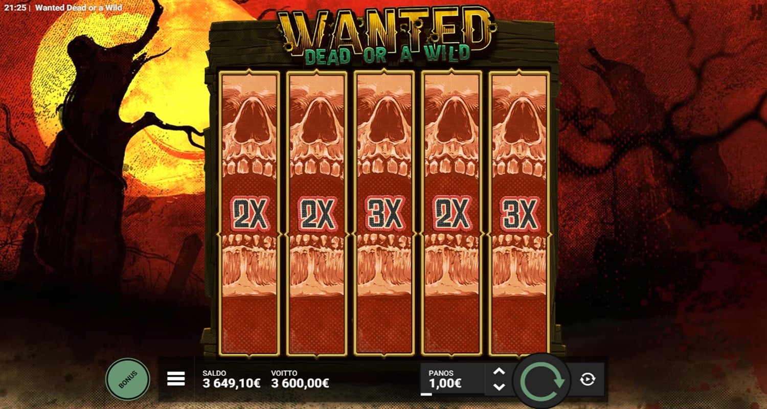 Wanted Dead Or a Wild Casino win picture by PulaAjanTarzan 3600€ 3600x 26.10.2023